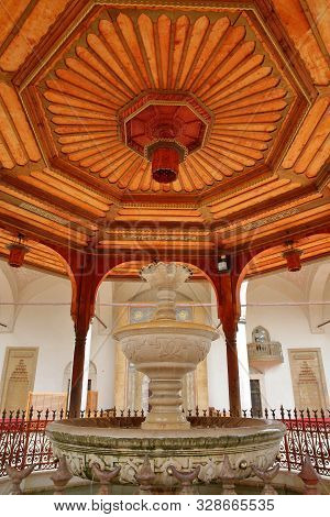 Sarajevo, Bosnia And Herzegovina - September 23, 2019: The Magnificent Fountain (sadrvan) Located In