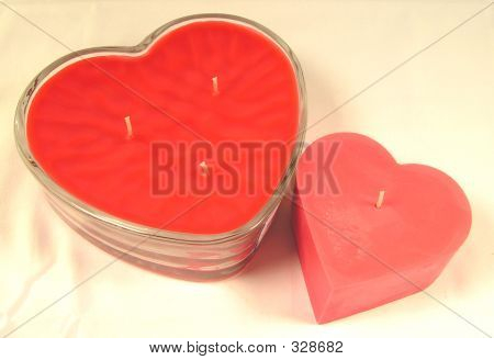 Two Heart Candles