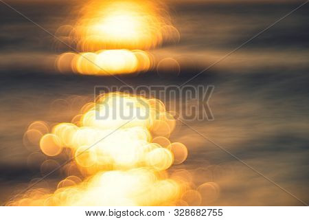 Sea Surface Blink Bokeh. Element Of Design