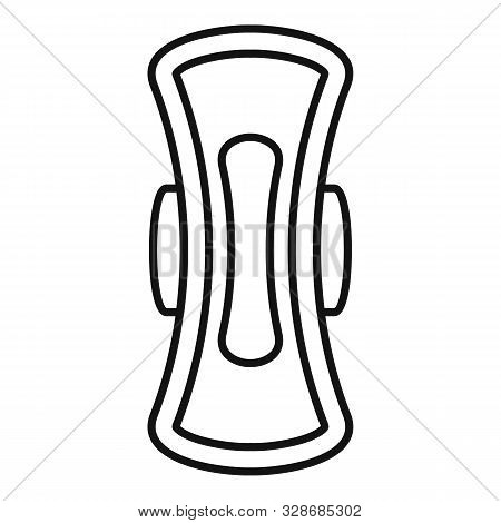 Woman Pad Icon. Outline Woman Pad Vector Icon For Web Design Isolated On White Background