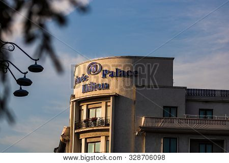Hilton Athenee Palace Hotel In Downtown Bucharest, Romania, 2019