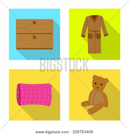 Vector Design Of Dreams And Night Symbol. Collection Of Dreams And Bedroom Vector Icon For Stock.