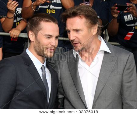 Los Angeles Mai 10: Taylor Kitsch, Liam Neeson kommt bei der la-Premiere von 