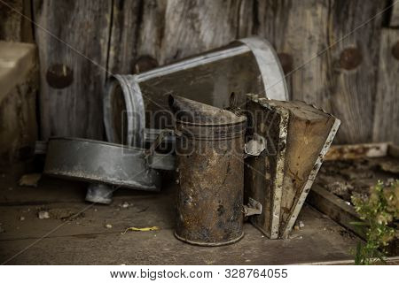 Old Rusty Oilcan, Old Tool Detail, Industrial