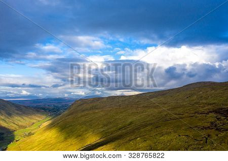 Aerial View From Glengesh Pass By Ardara, Donegal, Ireland