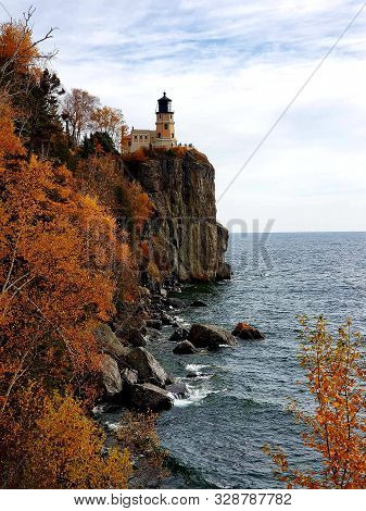 Split Rock Light House In Minnesota  Off Lake Superior