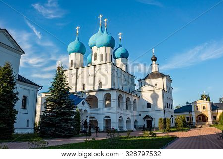 Serpuhov, Russia - August 2017: Vysotsky Monastery (vysotskiy Monastyr). Orthodox Monastery In Serpu