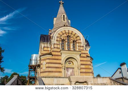 Serpuhov, Russia - August 2017: Vysotsky Monastery (vysotskiy Monastyr). Orthodox Monastery In Serpu