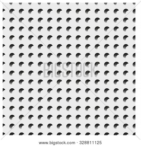 Perforated Flat Surface Of Paper, Plastic, Metal Sheet. Seamless Vector Pattern.