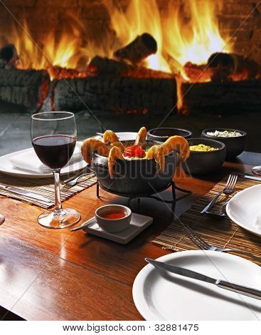 Gegrillte Garnelen