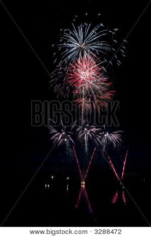 Notte tempo fuochi d'artificio