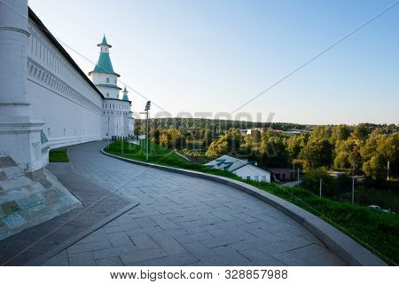 Foreign Tower. Resurrection New Jerusalem Stauropegial Monastery. The City Of Istra. Moscow Region