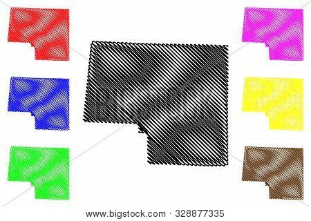 Marion County, Alabama (counties In Alabama, United States Of America,usa, U.s., Us) Map Vector Illu