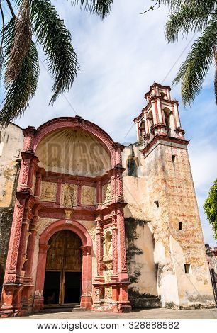 Chapel Of The Third Order Of Saint Francis Of Assisi In Cuernavaca, The Morelos State Of Mexico
