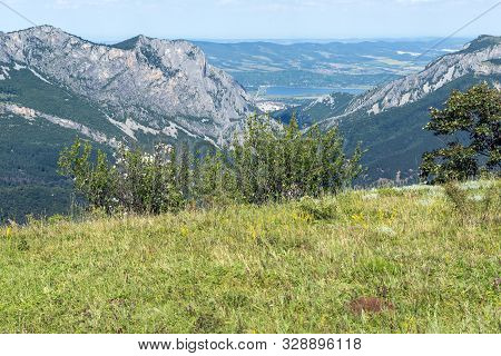 Landscape Of Vratsata Pass,  Town Of Vratsa And Village Of Zgorigrad At Balkan Mountains, Bulgaria
