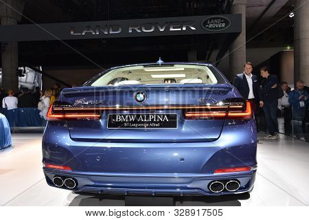Frankfurt, Germany, September 09-2019: Bmw Alpina B7 Langversion Allrad Iaa Masse 2019