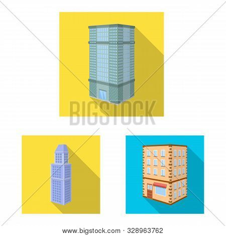 Isolated Object Of Construction And Building Icon. Collection Of Construction And Estate Stock Vecto