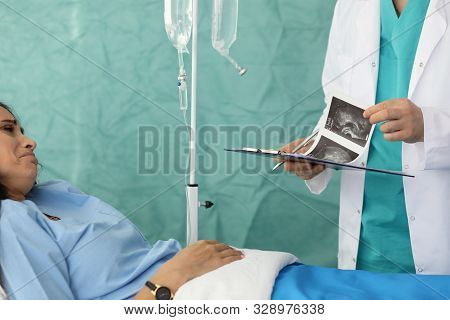 Woman Was Brought To Hospital With Pain In Abdominal Area. Doctor Tells Her Bad News About Problem. 