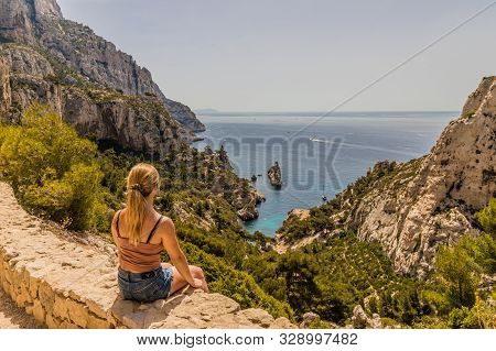 Calanques Marseille France. June 24 2019. A View Of Calanques In Marseille France