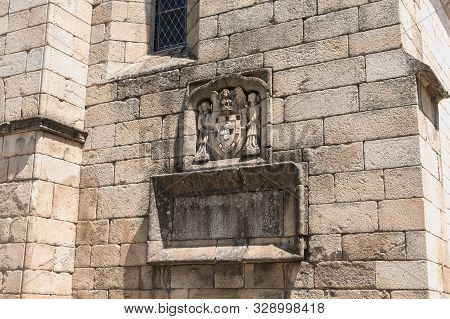 Architectural Detail Of The Church Of Nossa Senhora Da Oliveira In The Historic City Center Of Guima