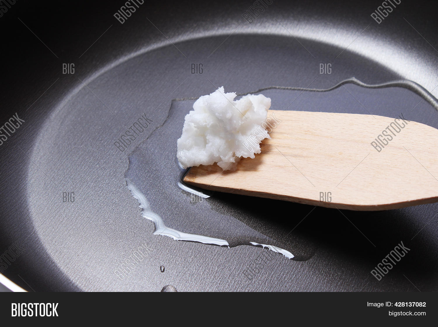 Coconut Oil Frying Pan Image & Photo (Free Trial) Bigstock