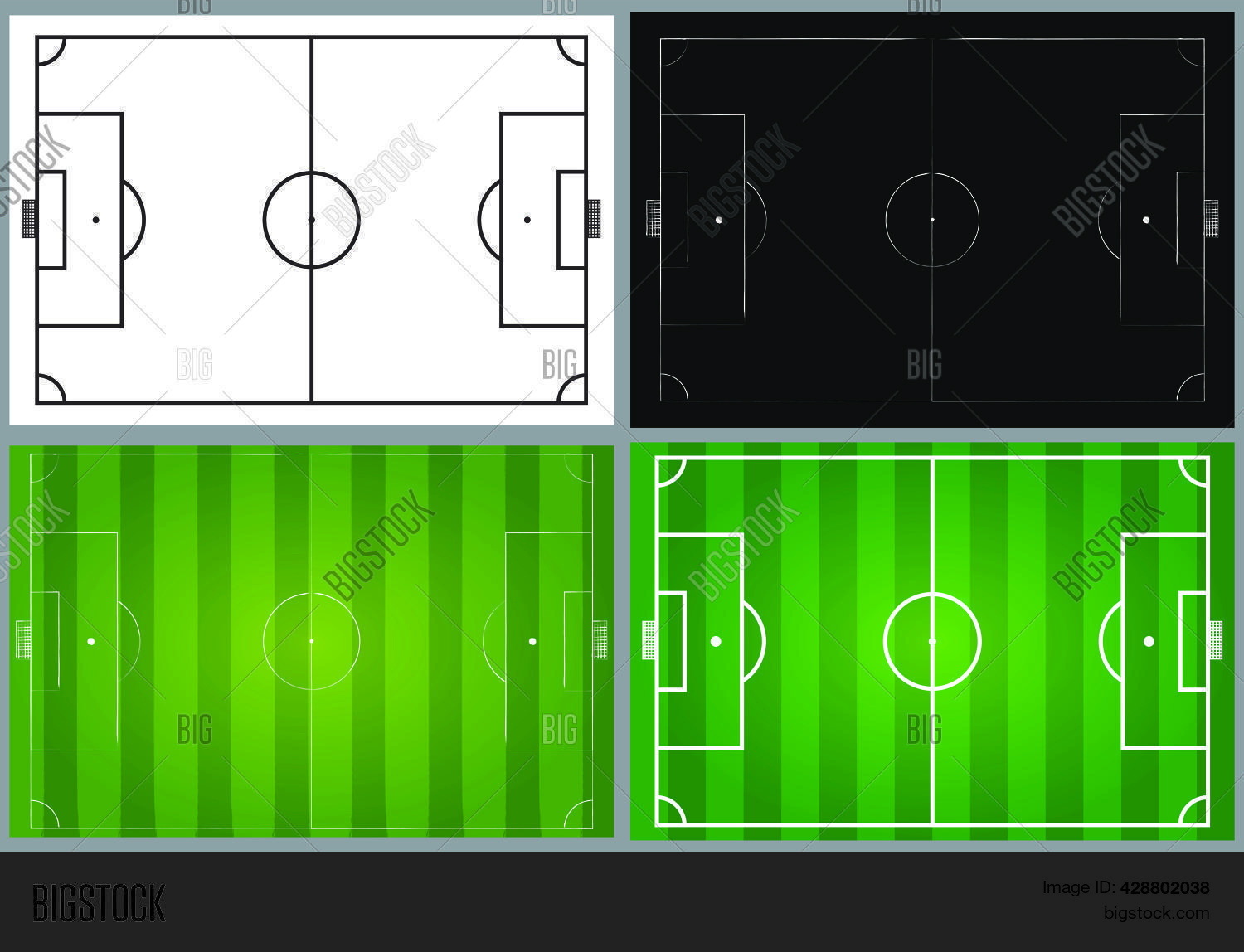 Soccer Field 矢量图和照片（免费试用） | Bigstock