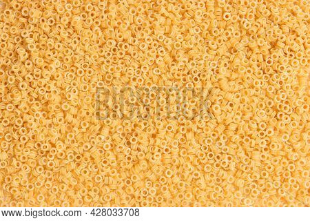 Italian Pasta Background Close Up. Different Types Of Pasta