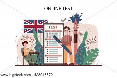 English Class Online Service Or Platform. Study Foreign Languages In School
