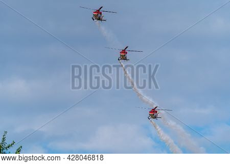 Zhukovsky, Moscow Region, Russia - 23.07.2021:international Aviation And Space Salon Maks 2021. Indi