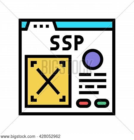 Supply-side Platform Color Icon Vector. Supply-side Platform Sign. Isolated Symbol Illustration