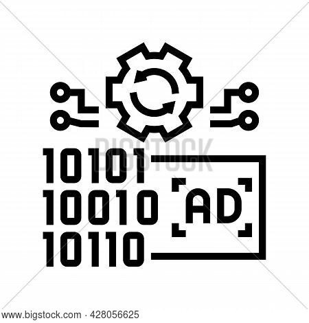 Omni Channel Advertisements Line Icon Vector. Omni Channel Advertisements Sign. Isolated Contour Sym