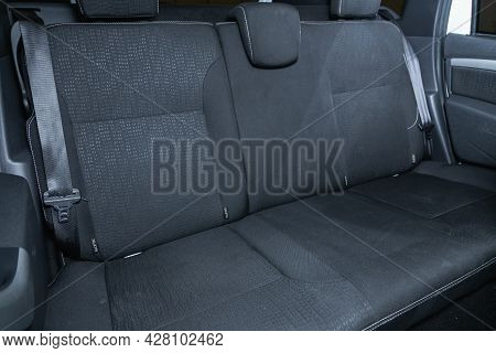 Novosibirsk, Russia - July 21 , 2021:  Nissan Terrano, Interior Design, Car Passenger And Driver Sea
