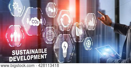 Sdg. Business Technology Concept. Sustainable Development Goals.