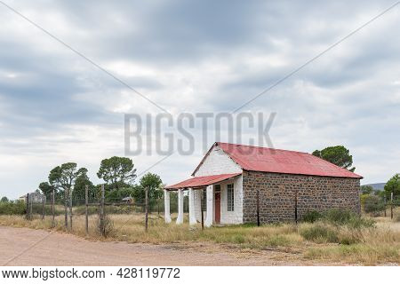 Schoombee, South Africa - April 22, 2021: Old Building At Schoombee On Road R56 Between Middelburg A
