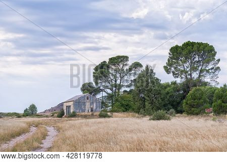 Schoombee, South Africa - April 22, 2021: Old Railway Station Building At Schoombee On Road R56 Betw
