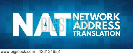 Nat - Network Address Translation Acronym, Technology Concept Background