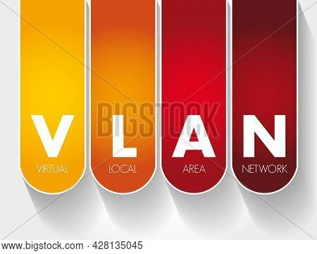 Vlan - Virtual Local Area Network Acronym, Technology Concept Background