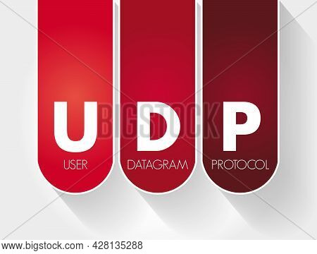 Udp - User Datagram Protocol Acronym, Technology Concept Background