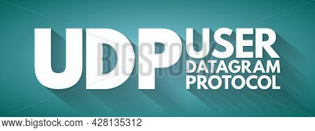 Udp - User Datagram Protocol Acronym, Technology Concept Background