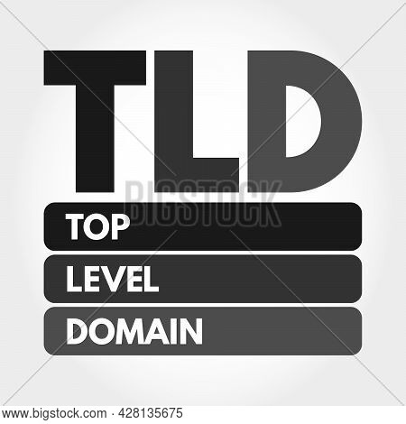 Tld - Top Level Domain Acronym, Technology Concept Background