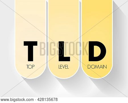 Tld - Top Level Domain Acronym, Technology Concept Background
