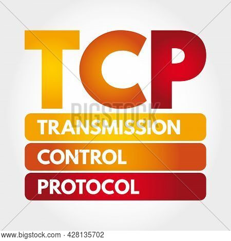 Tcp - Transmission Control Protocol Acronym, Technology Concept Background