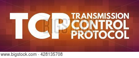 Tcp - Transmission Control Protocol Acronym, Technology Concept Background