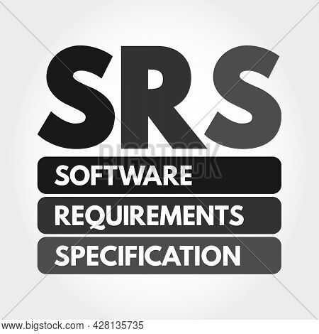 Srs - Software Requirements Specification Acronym, Technology Concept Background