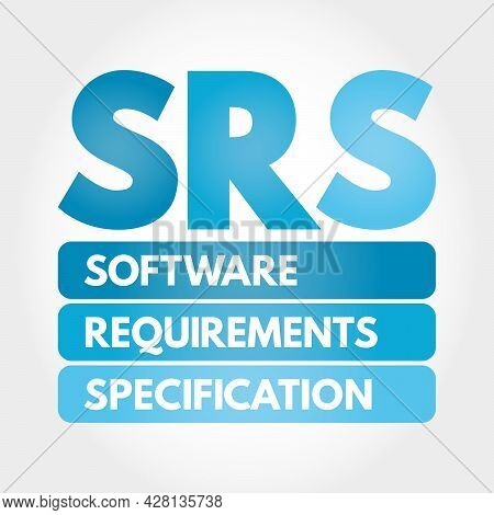 Srs - Software Requirements Specification Acronym, Technology Concept Background