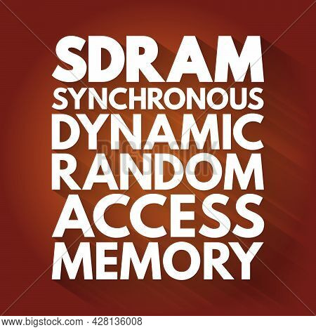 Sdram - Synchronous Dynamic Random-access Memory Acronym, Technology Concept Background