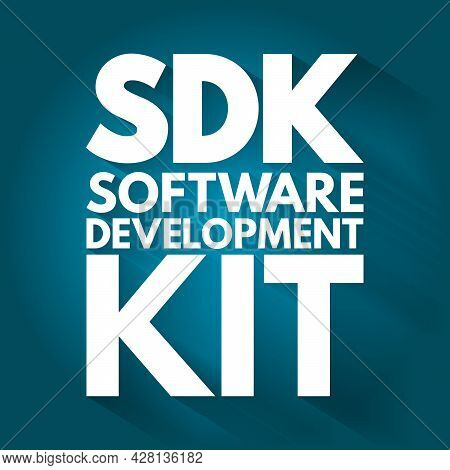 Sdk - Software Development Kit Acronym, Technology Concept Background