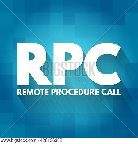 Rpc - Remote Procedure Call Acronym, Technology Concept Background
