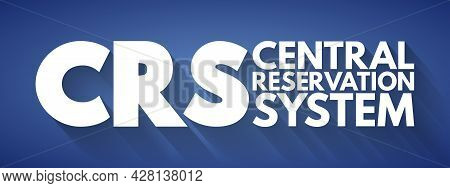 Crs - Central Reservation System Acronym, Technology Concept Background