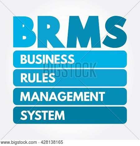 Brms - Business Rules Management System Acronym, Concept Background